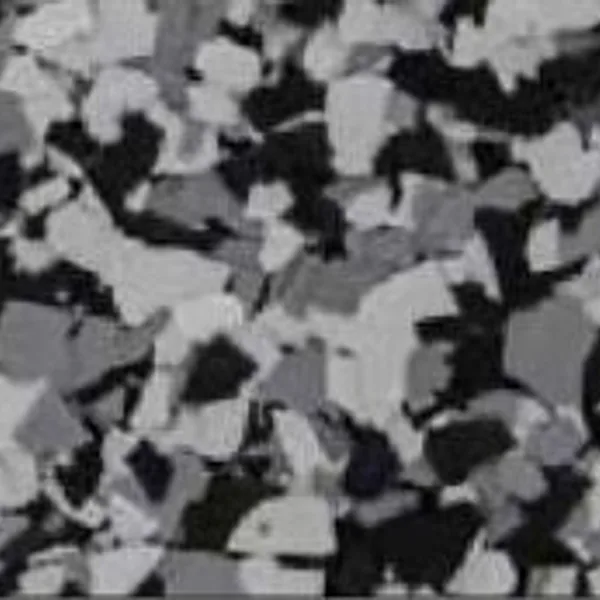 Glacier decorative flake floor finish