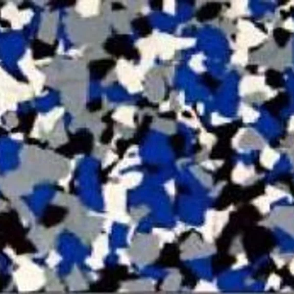 Orbit decorative flake floor finish