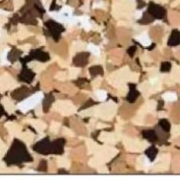 Outback decorative flake floor finish