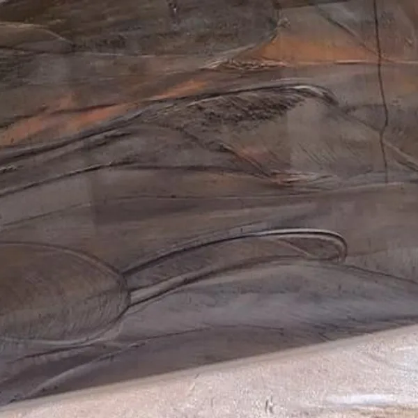 Copper metallic epoxy floor finish