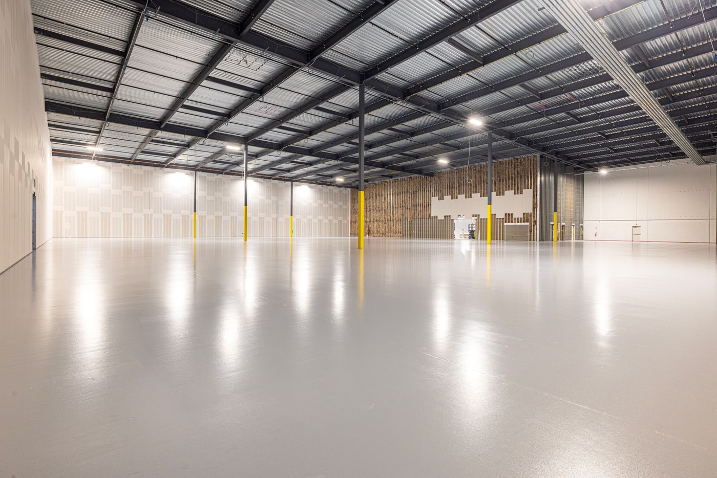 Durable sealed concrete floor coating rated for heavy traffic